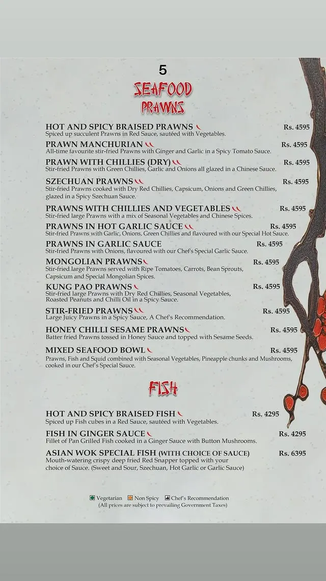 Asian Wok menu, page 10