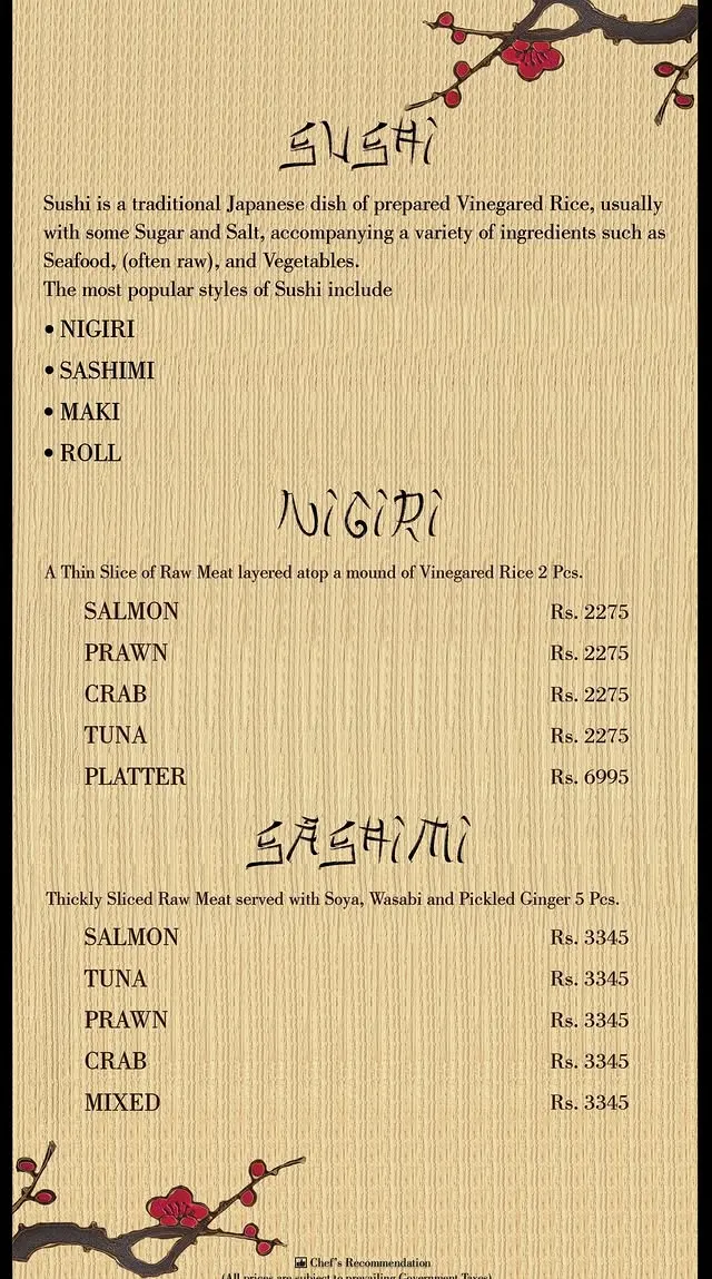 Asian Wok menu, page 2