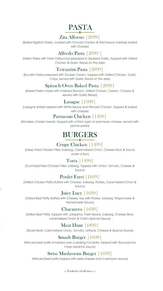 Aurum Cafe menu, page 4