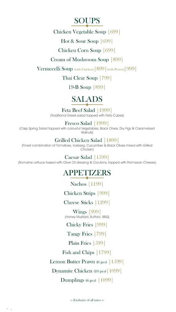 Aurum Cafe menu, page 5