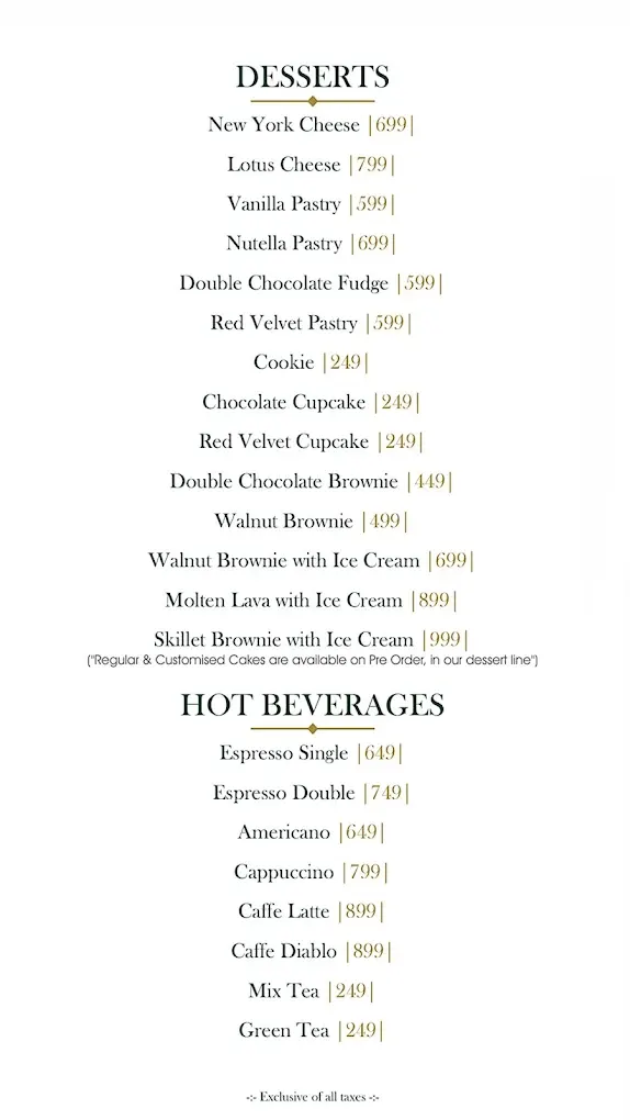 Aurum Cafe menu, page 6