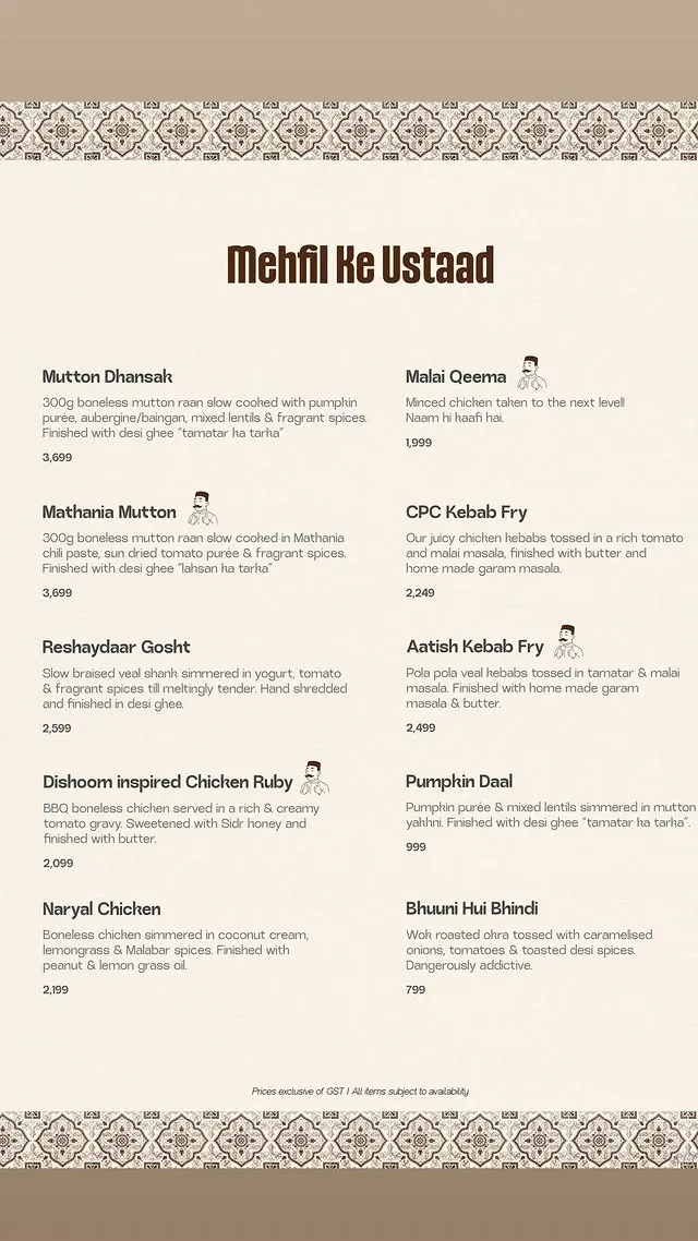 Bawa & Co menu, page 2
