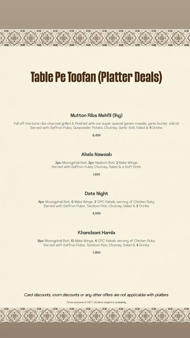 Bawa & Co menu, page 4