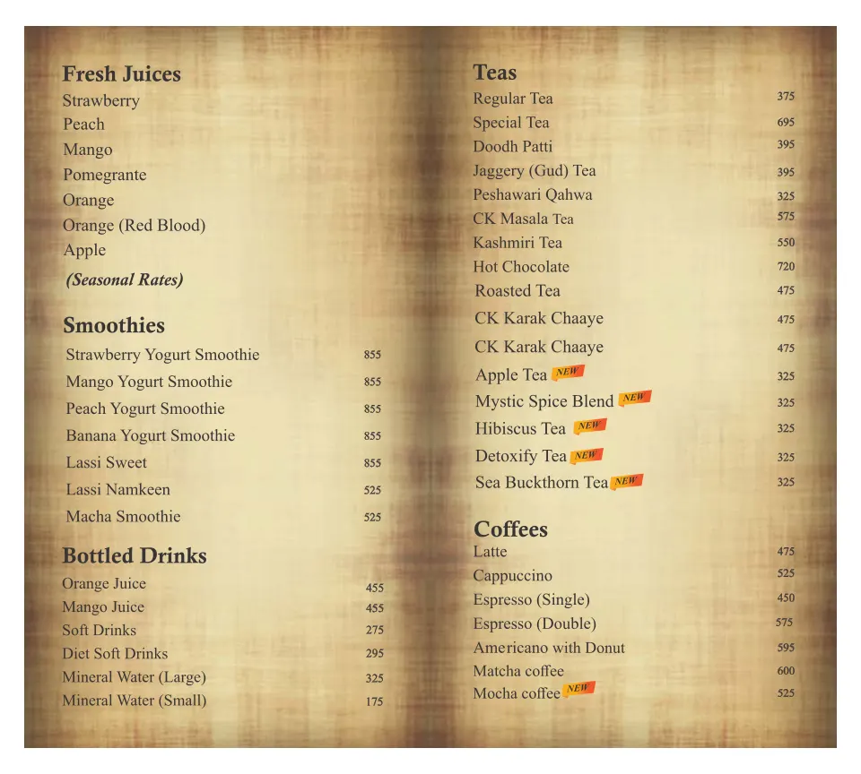 Chaaye Khana menu, page 7