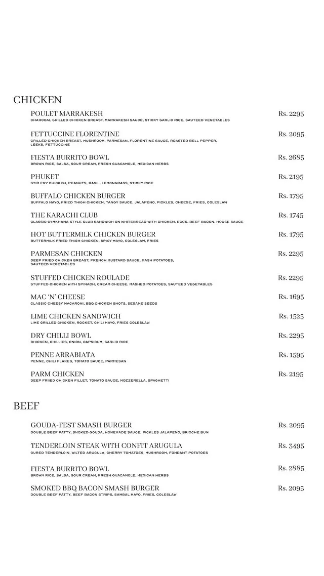 DAHLIA Islamabad menu, page 2