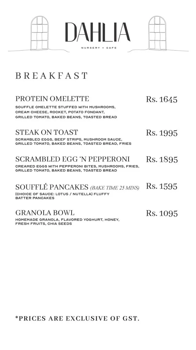 DAHLIA Islamabad menu, page 5