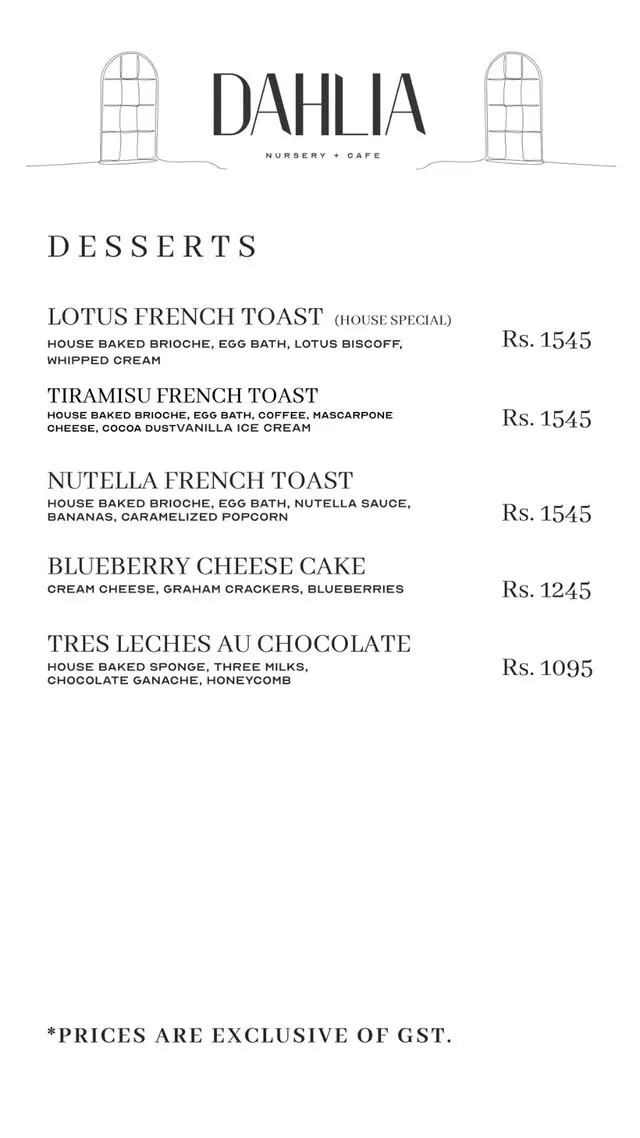 DAHLIA Islamabad menu, page 6