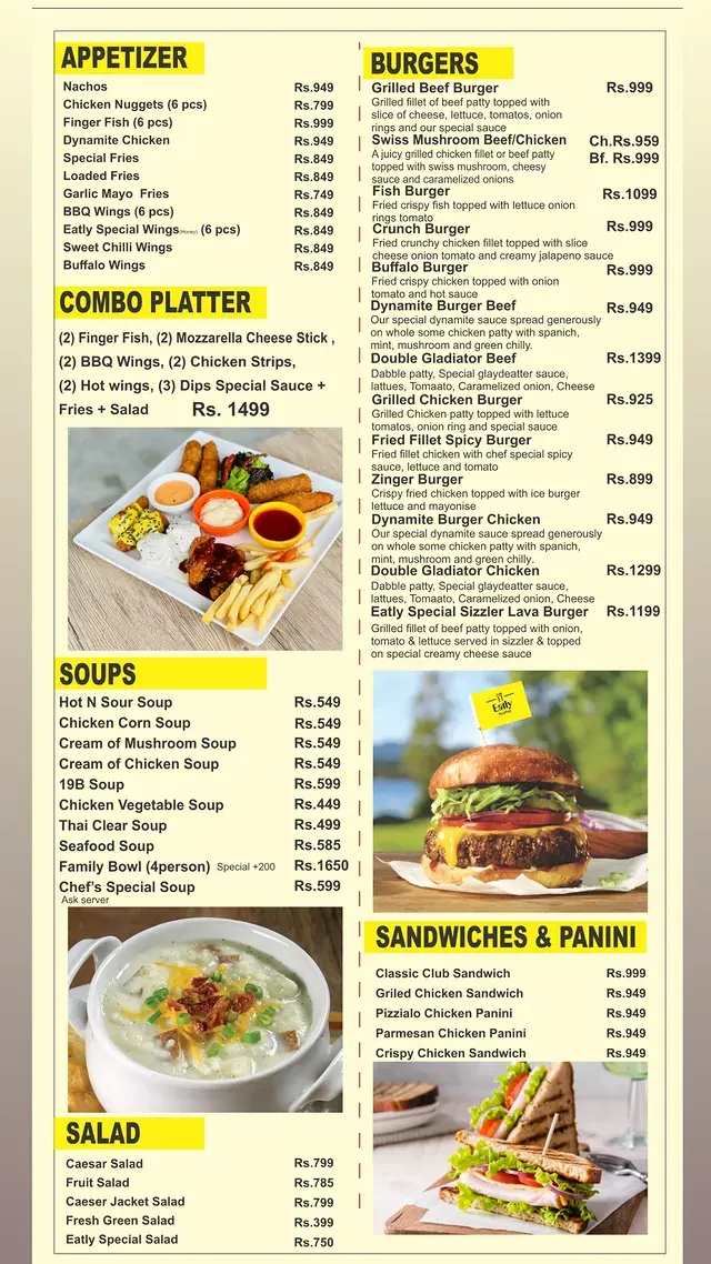 Eatly Rooftop menu, page 1