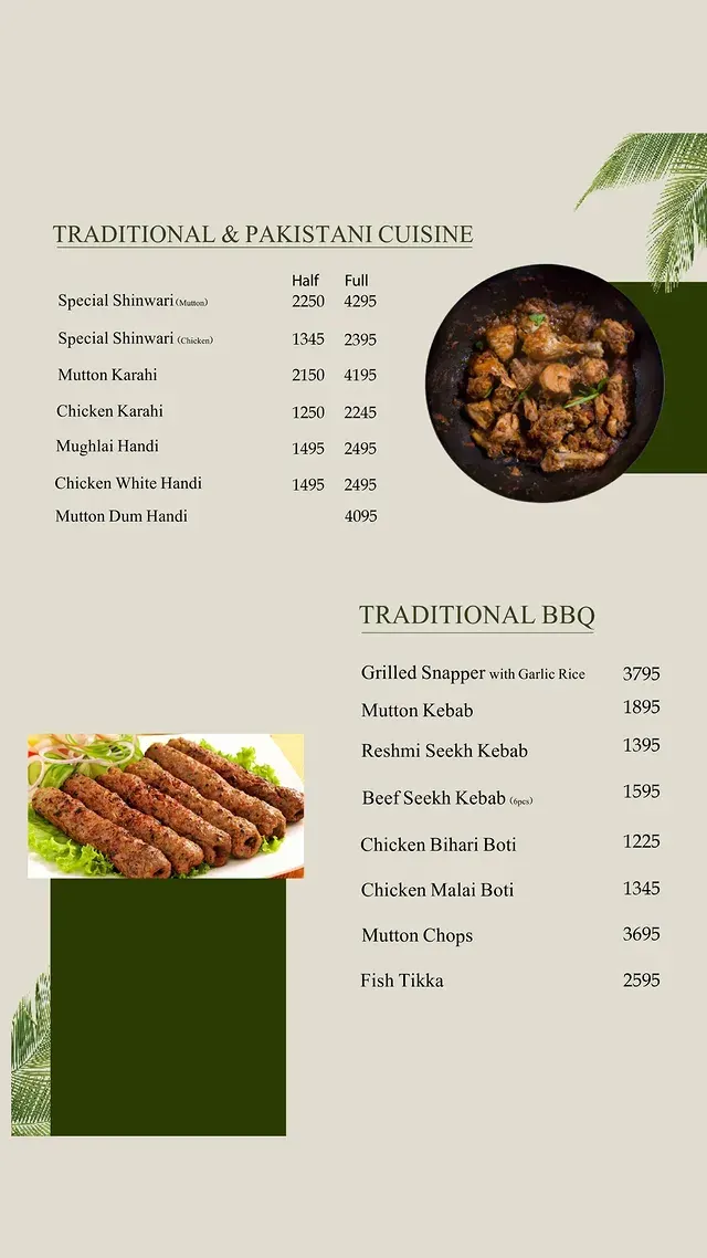 Havana Terraces menu, page 5