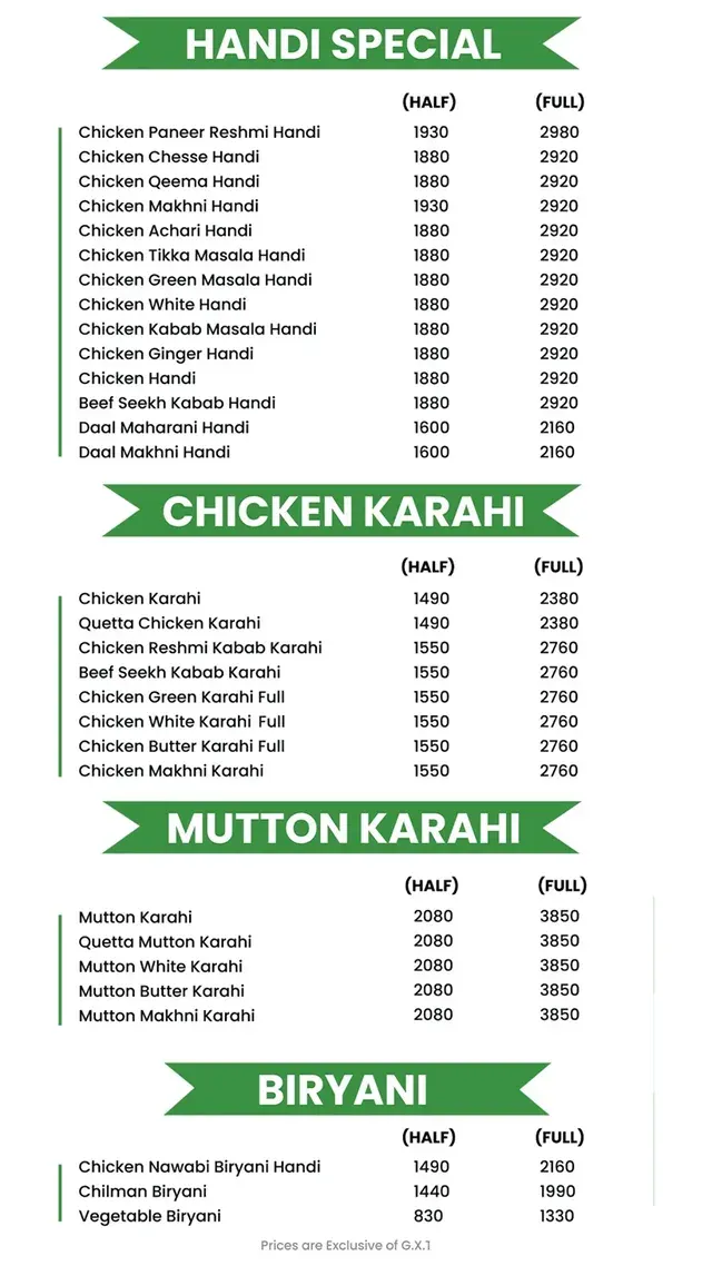 Hot N Chilli menu, page 5