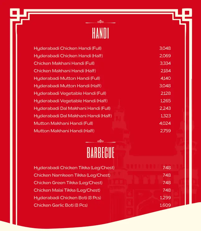 House of Chilli menu, page 1