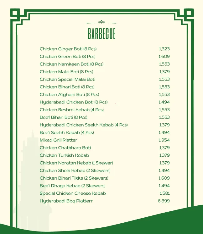 House of Chilli menu, page 5