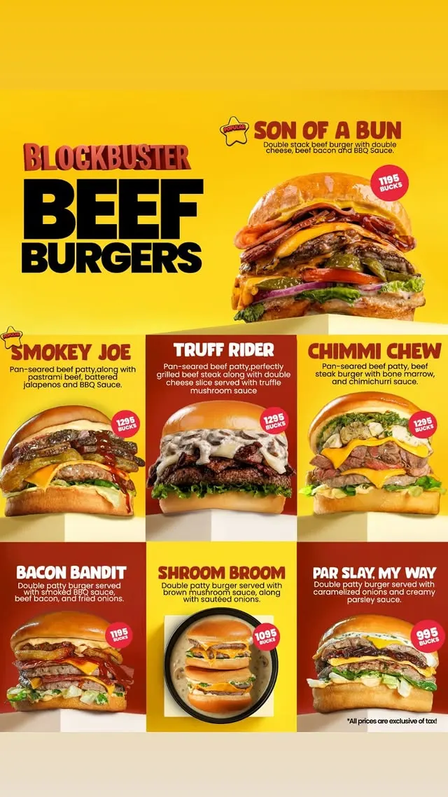 Howdy at Terrace menu, page 3
