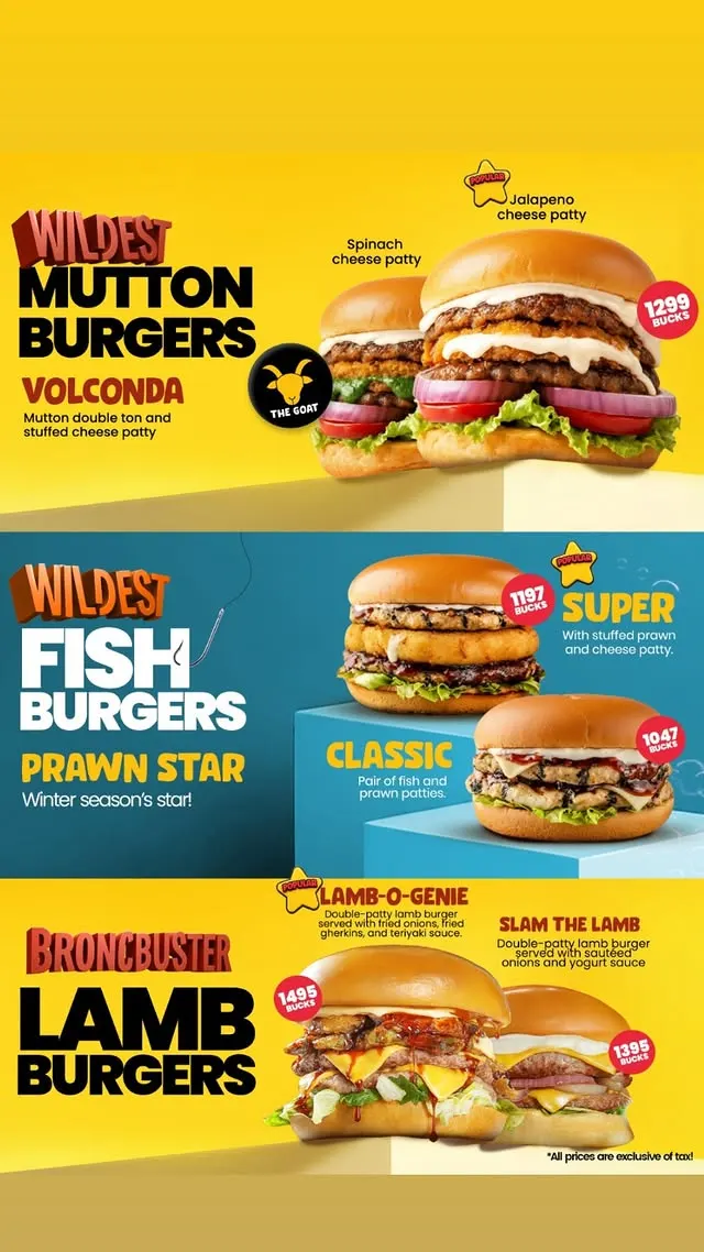 Howdy Centaurus menu, page 5