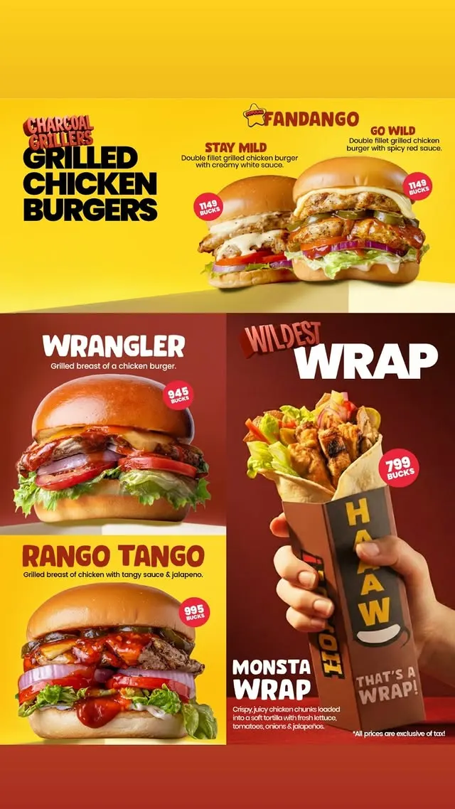 Howdy Centaurus menu, page 6