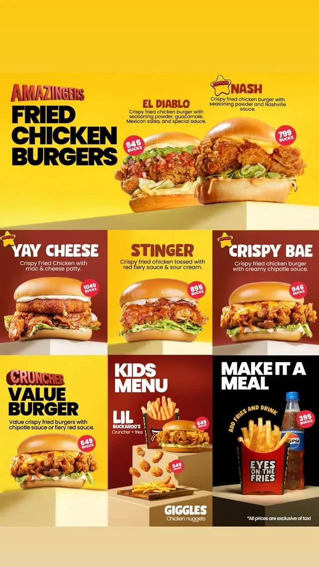 Howdy Centaurus menu, page 7