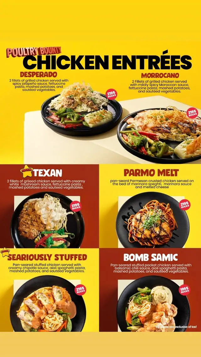 Howdy Centaurus menu, page 9