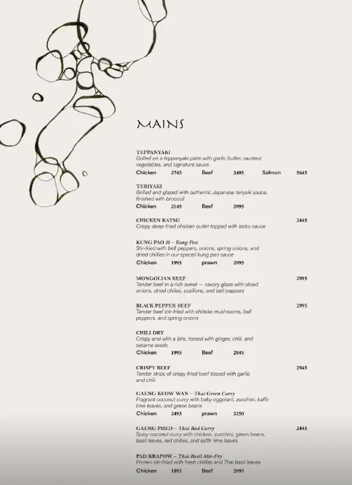 Kurohana menu, page 6