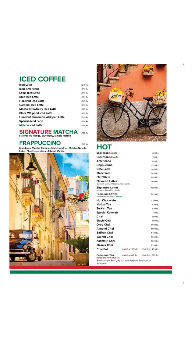 La Terrazza Cafe & Restaurant menu, page 10