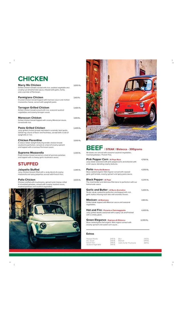 La Terrazza Cafe & Restaurant menu, page 2