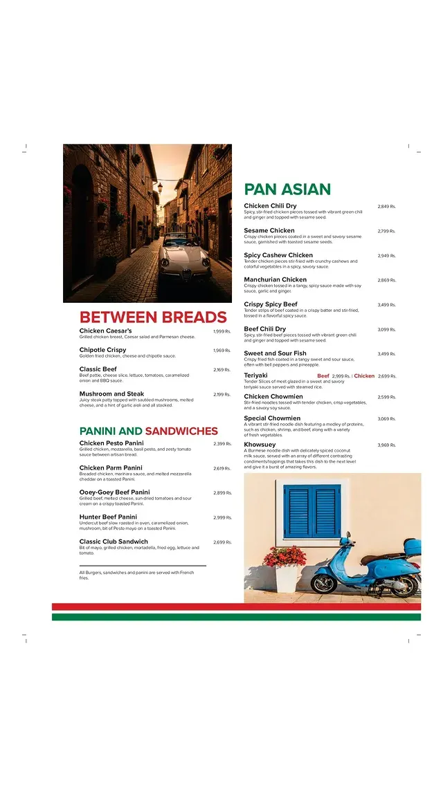 La Terrazza Cafe & Restaurant menu, page 6