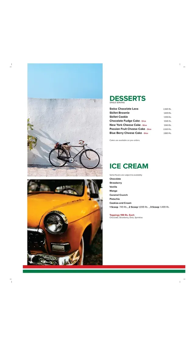 La Terrazza Cafe & Restaurant menu, page 8