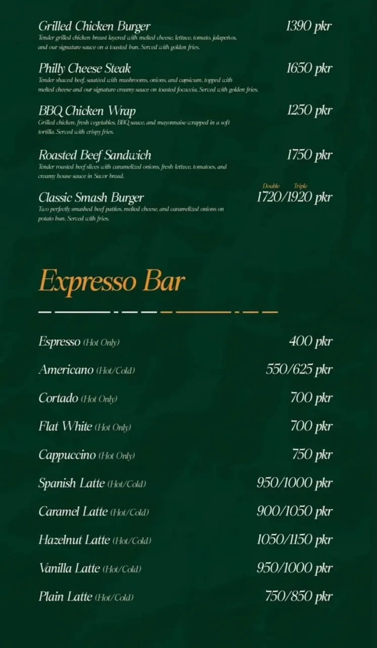 Le Balto menu, page 2