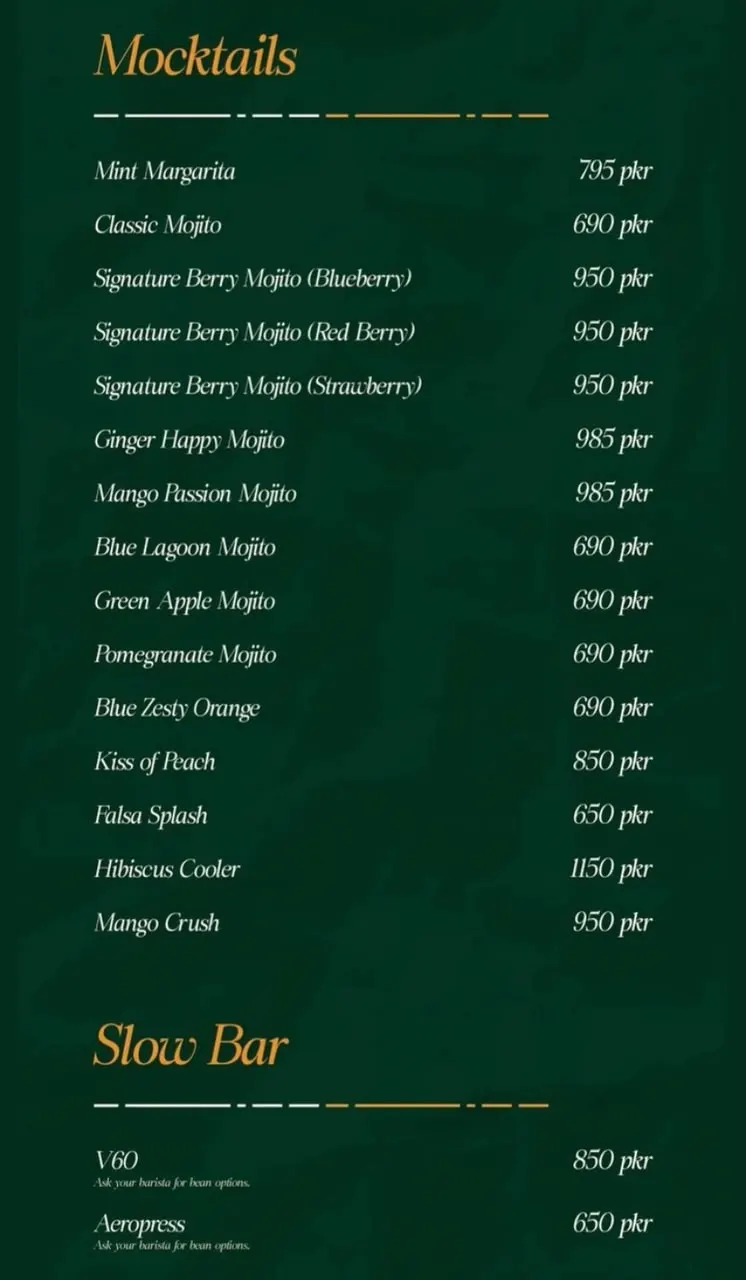 Le Balto menu, page 6