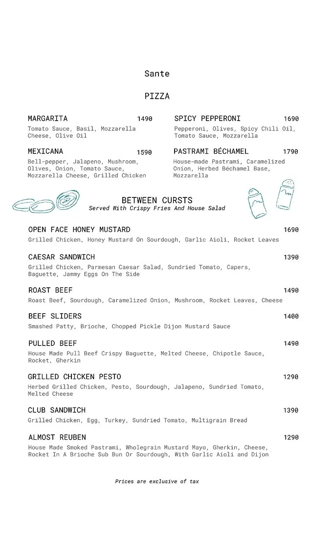Sante menu, page 5