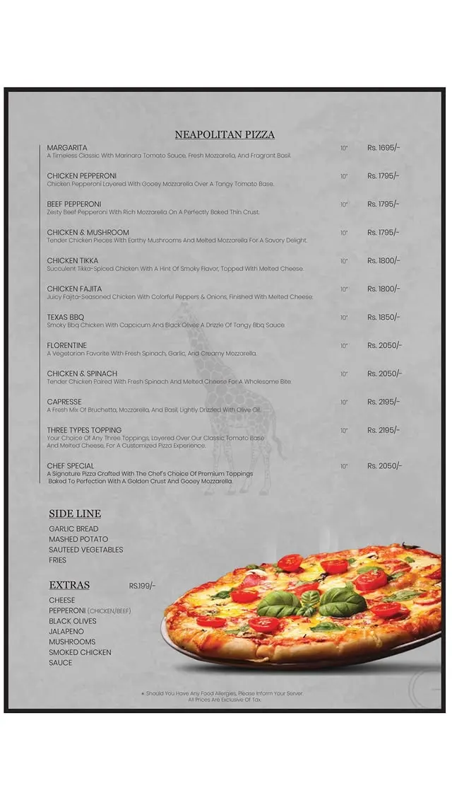 The Grand Central menu, page 8