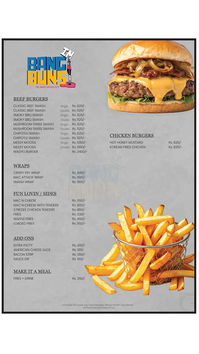 The Grand Central menu, page 9