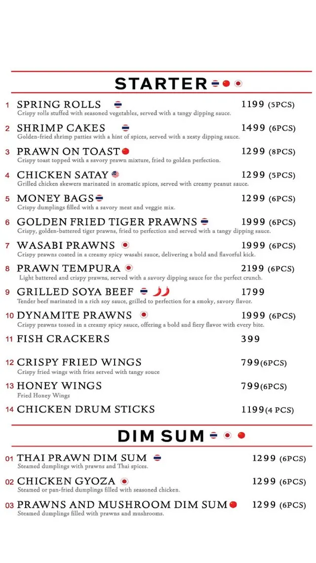 Truly Asian Cuisine menu, page 2