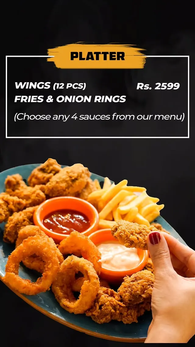 Wild Wings menu, page 6