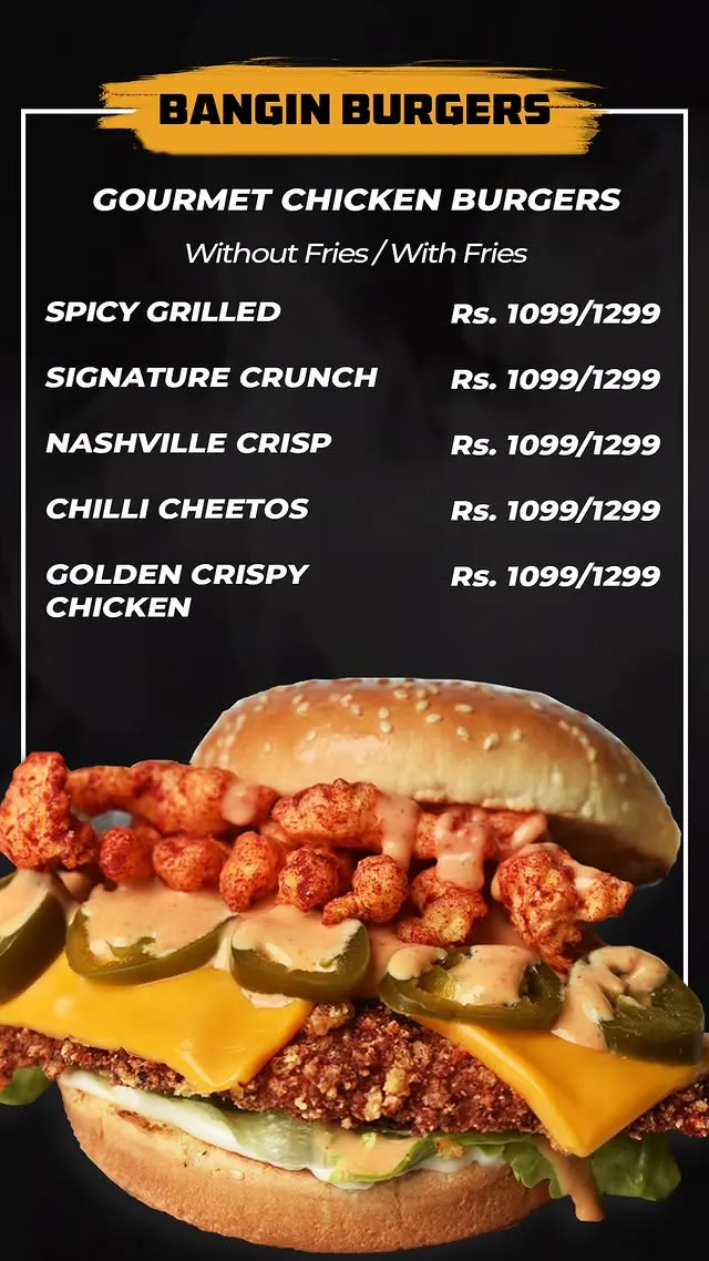 Wild Wings menu, page 7