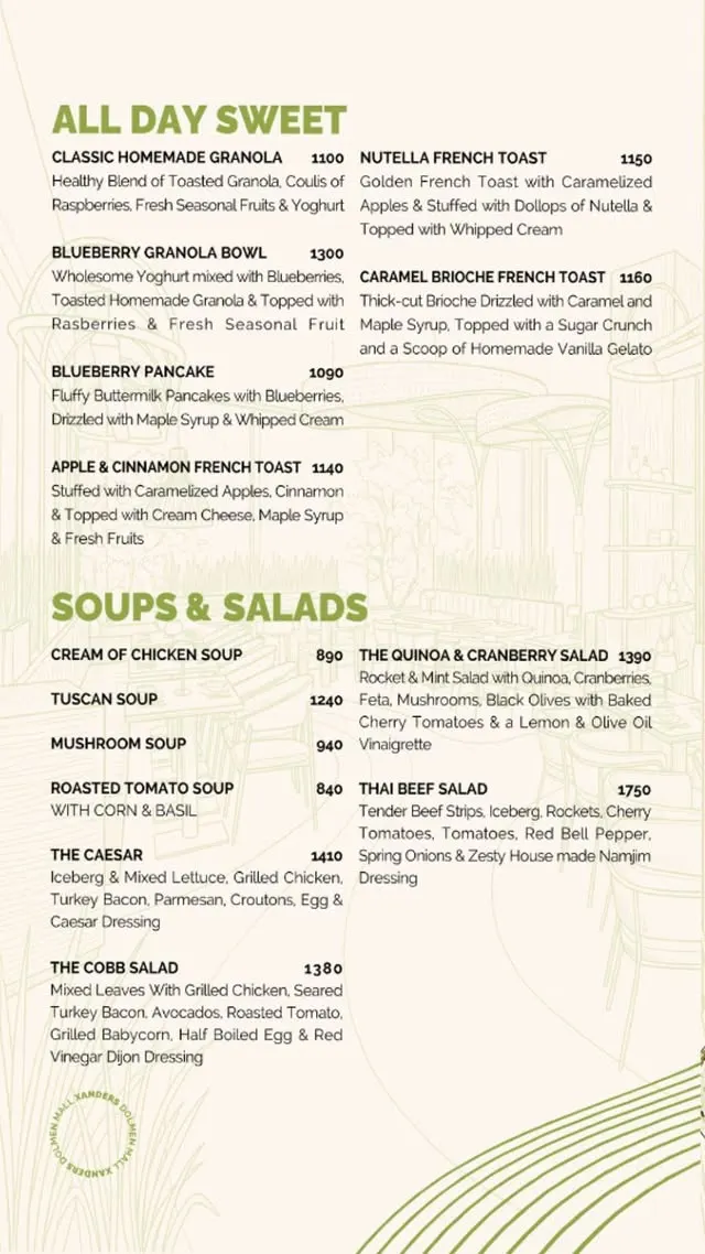 Xander's menu, page 6