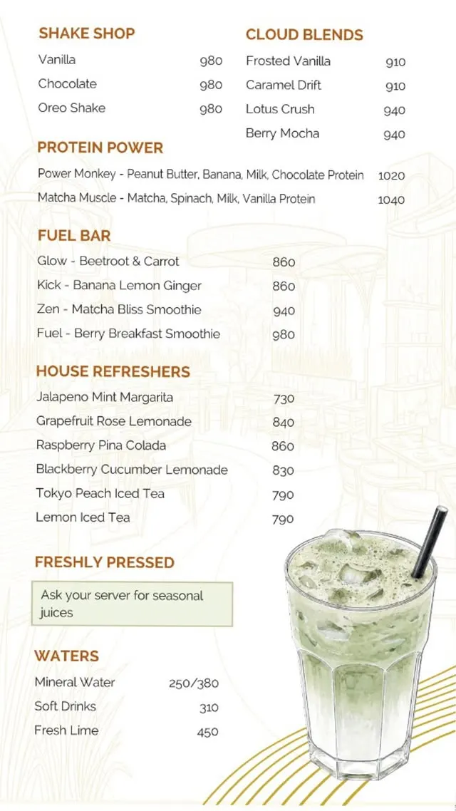 Xander's menu, page 8