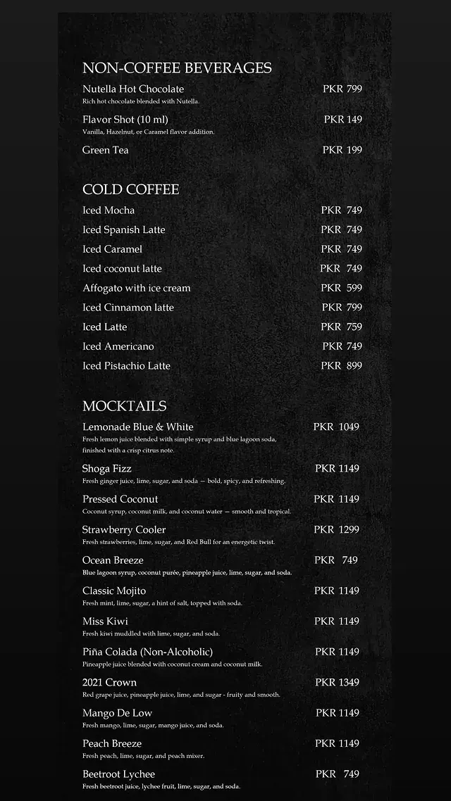 Yara Restaurant, Cafe & Hookah Lounge menu, page 6