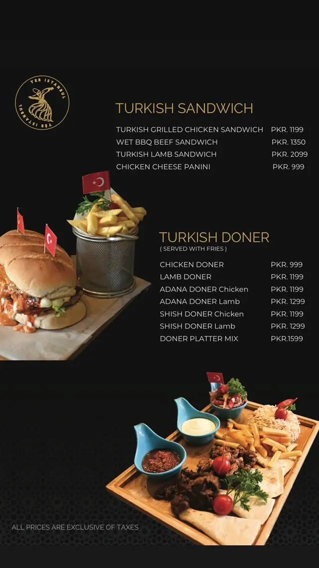 Yer Istanbul menu, page 2