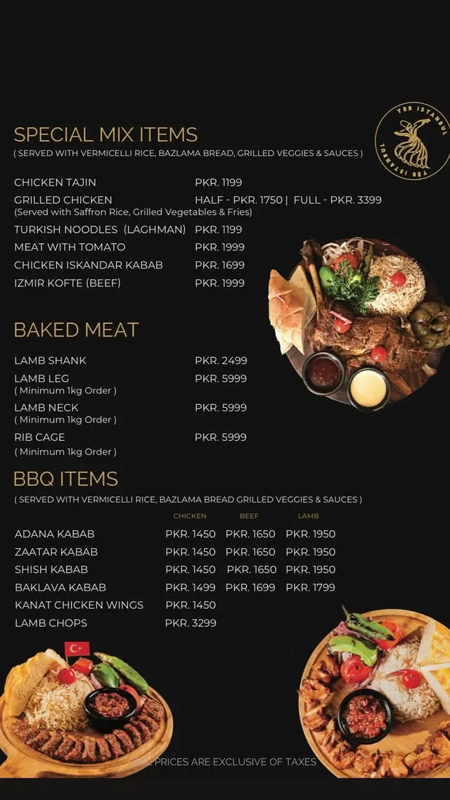 Yer Istanbul menu, page 3