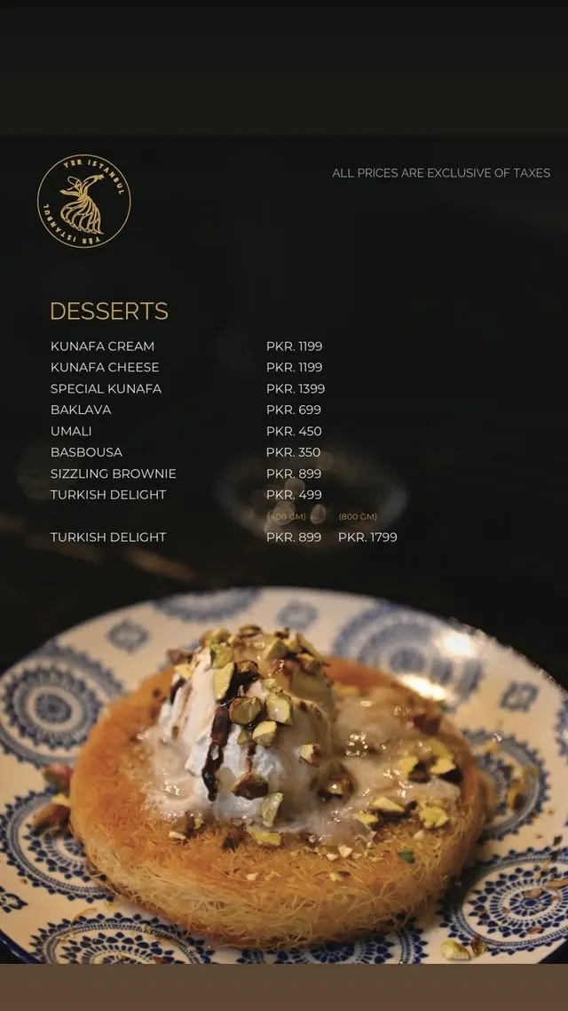 Yer Istanbul menu, page 6