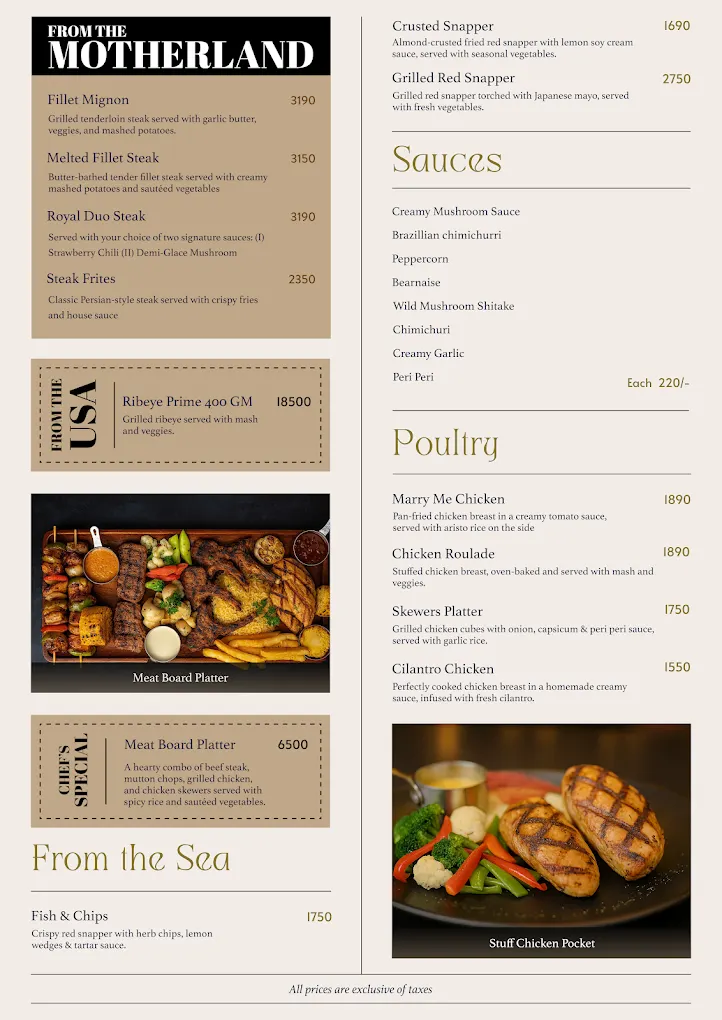 Aristo menu, page 6