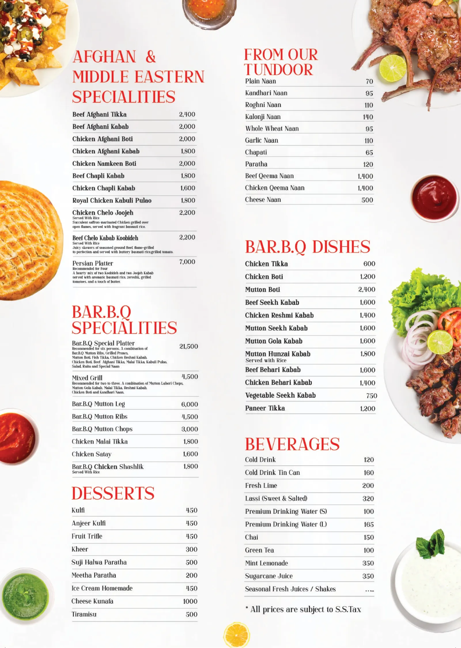 Bar BQ Tonight Clifton menu, page 2