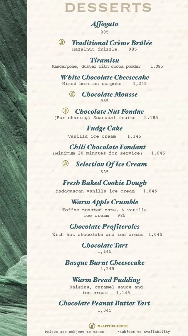 Cafe Aylanto Karachi menu, page 1
