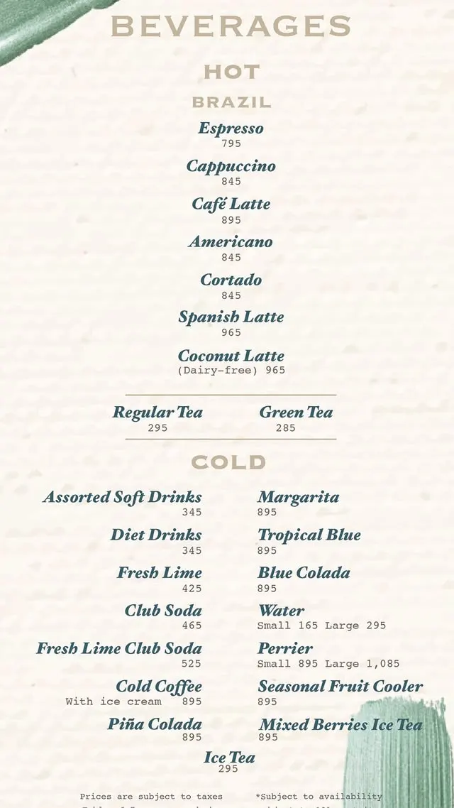 Cafe Aylanto Karachi menu, page 2