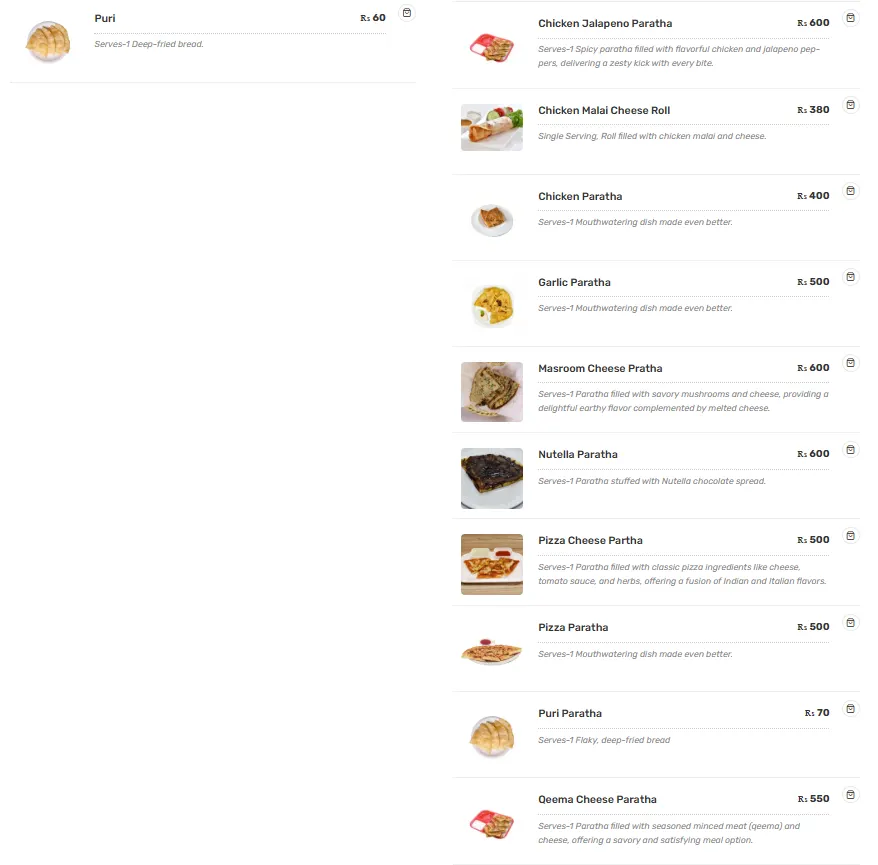 Cafe Clifton menu, page 2