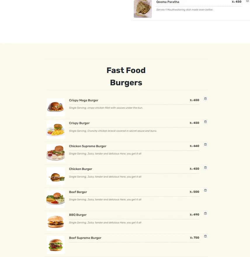 Cafe Clifton menu, page 3