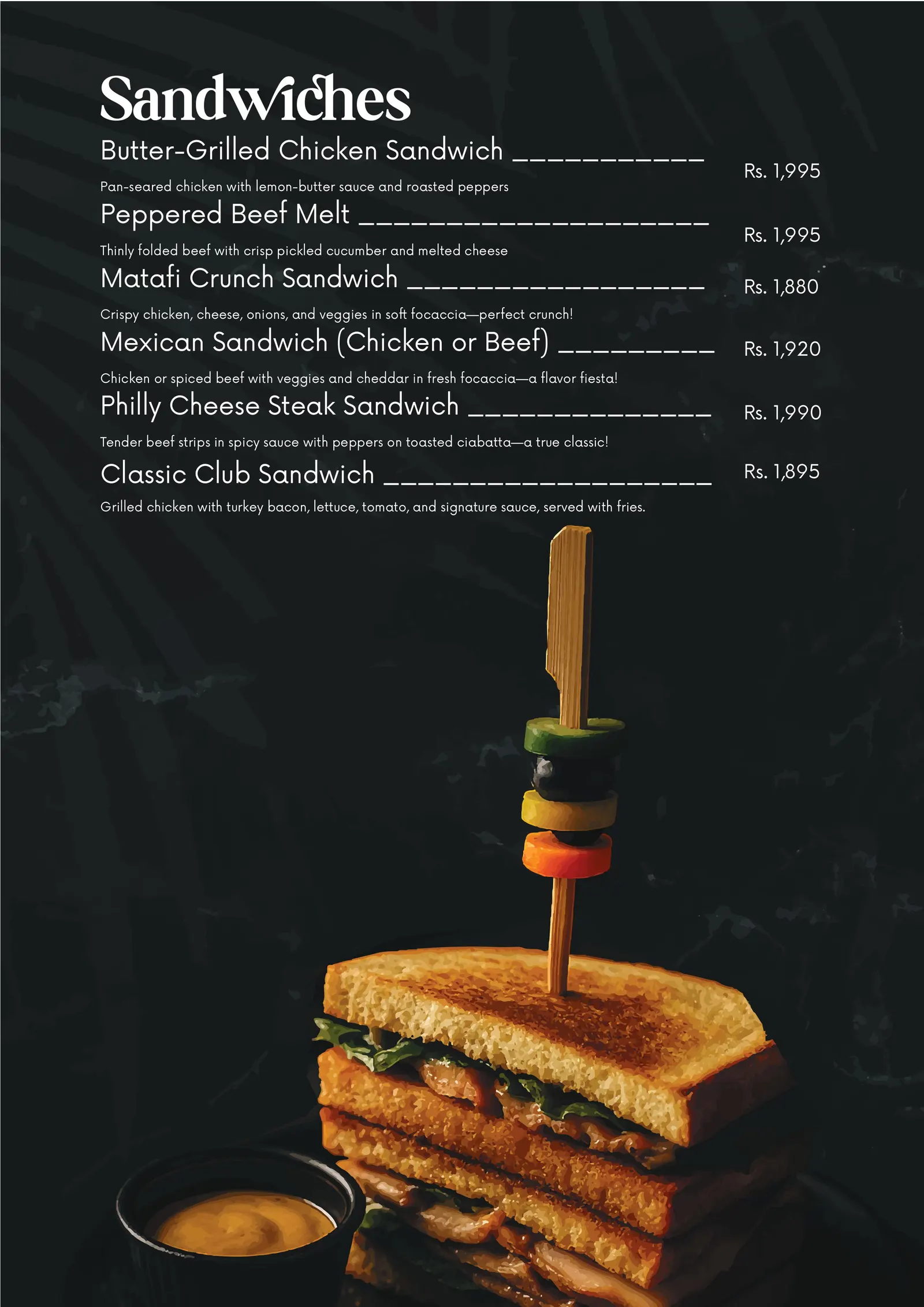 Casa Bistro menu, page 10