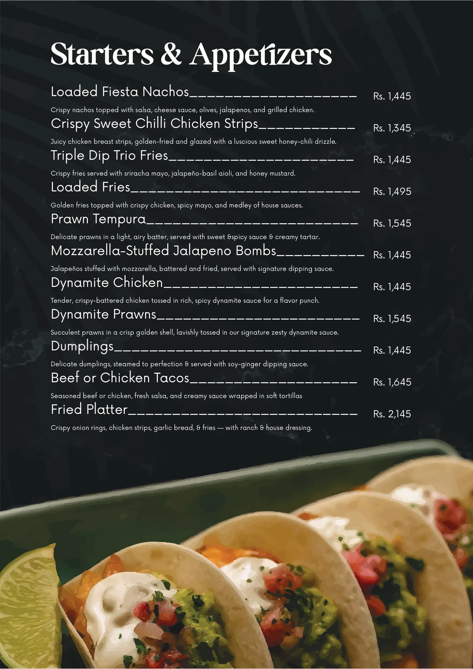 Casa Bistro menu, page 2