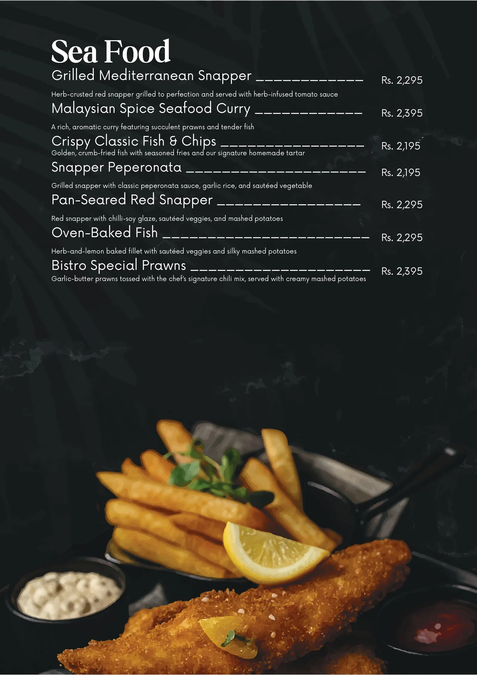 Casa Bistro menu, page 9