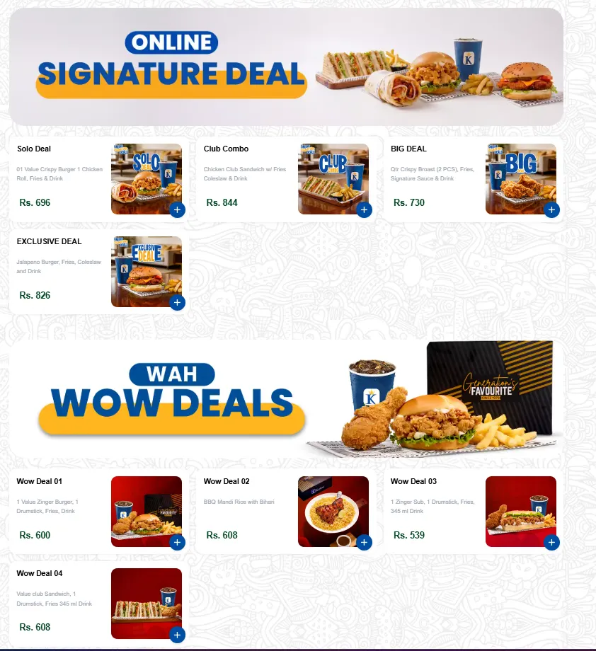 Kaybees Badar Commercial menu, page 2